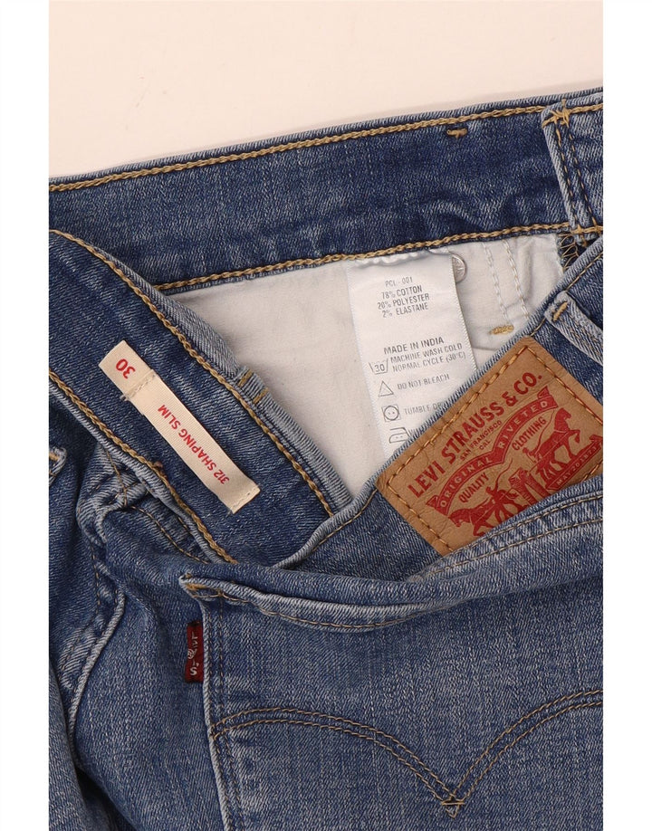 Damskie jeansy Levi's 312 Shaping W30 L30 Niebieska bawełna