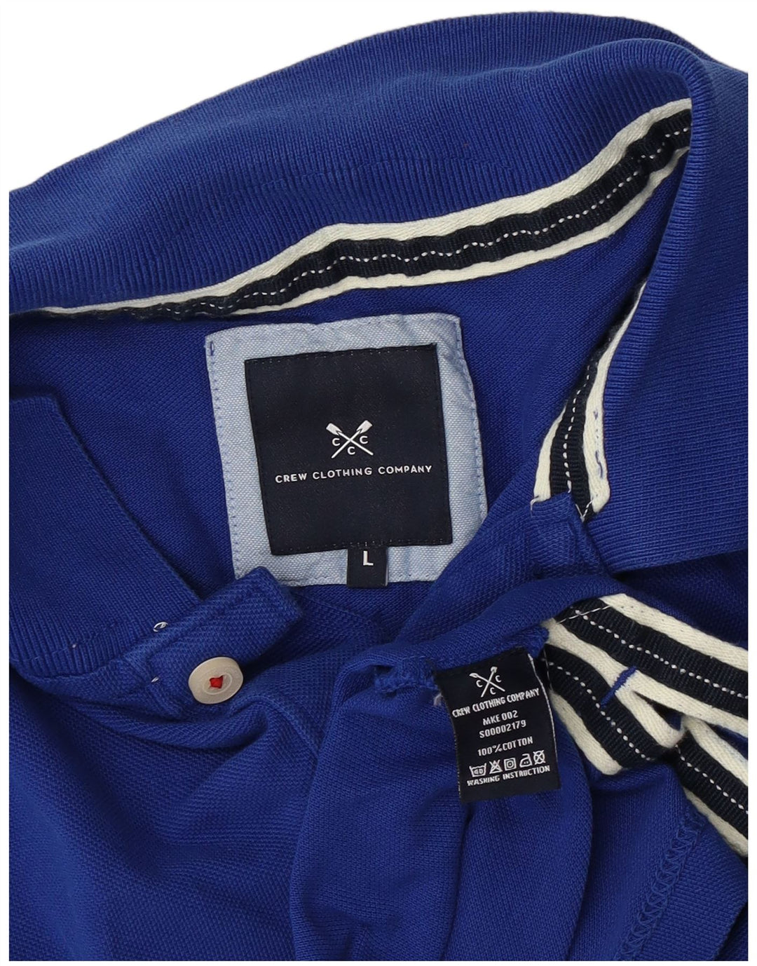 Męska koszulka polo Crew Clothing, duża, niebieska, bawełniana