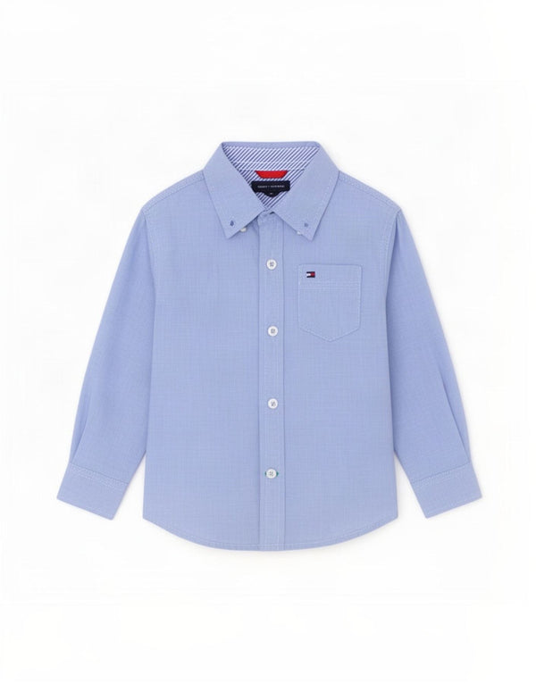 Koszula chłopięca Tommy Hilfiger 12-18 miesięcy, niebieska, bawełniana