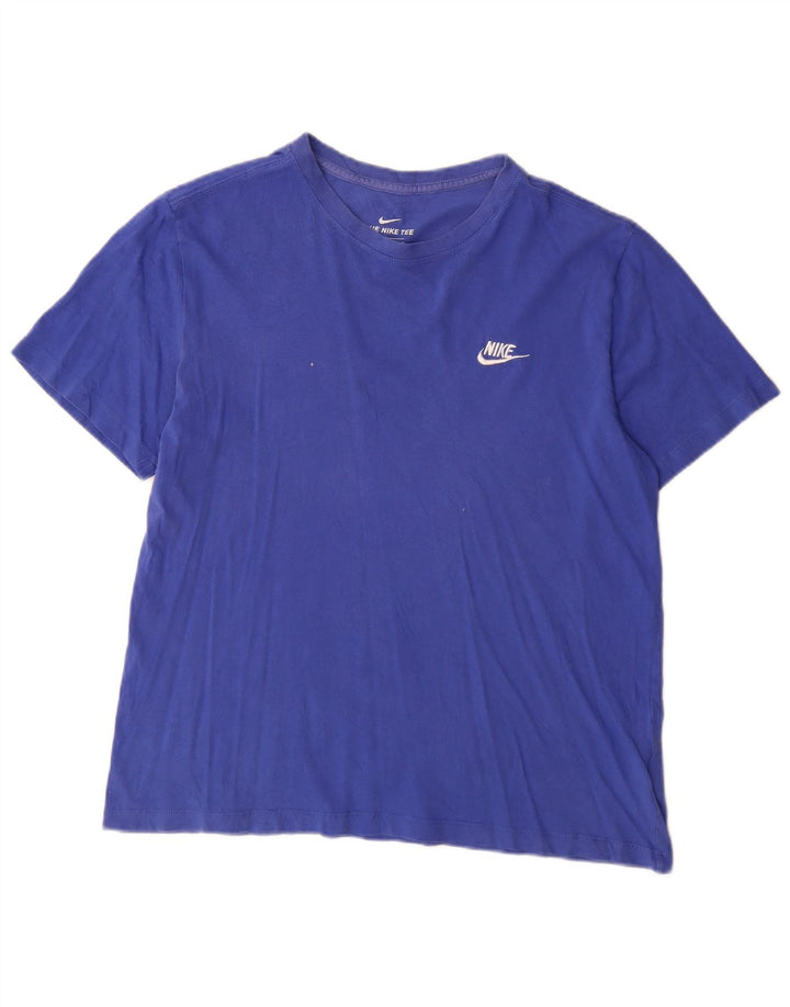T-shirt damski Nike Top UK 16, duży, niebieski, bawełniany