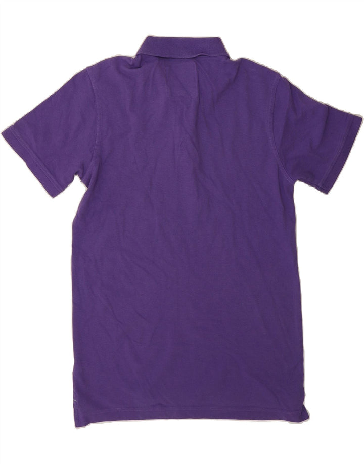 CREW CLOTHING Mens Polo Shirt Medium Purple Cotton Vintage Crew Clothing and Second-Hand Crew Clothing from Messina Hembry 