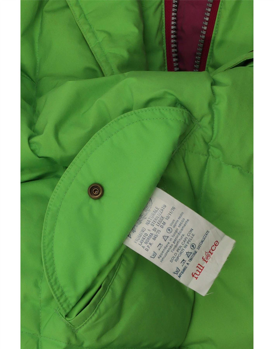 Dwustronna kurtka damska w stylu vintage UK 14, duża, fioletowa bawełna