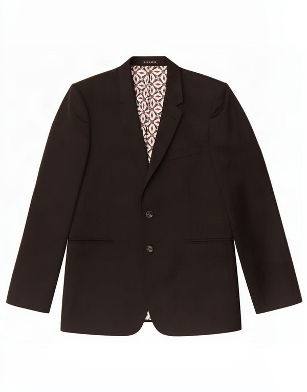 Męska marynarka zapinana na 2 guziki Ted Baker UK 42 XL, czarna wełna