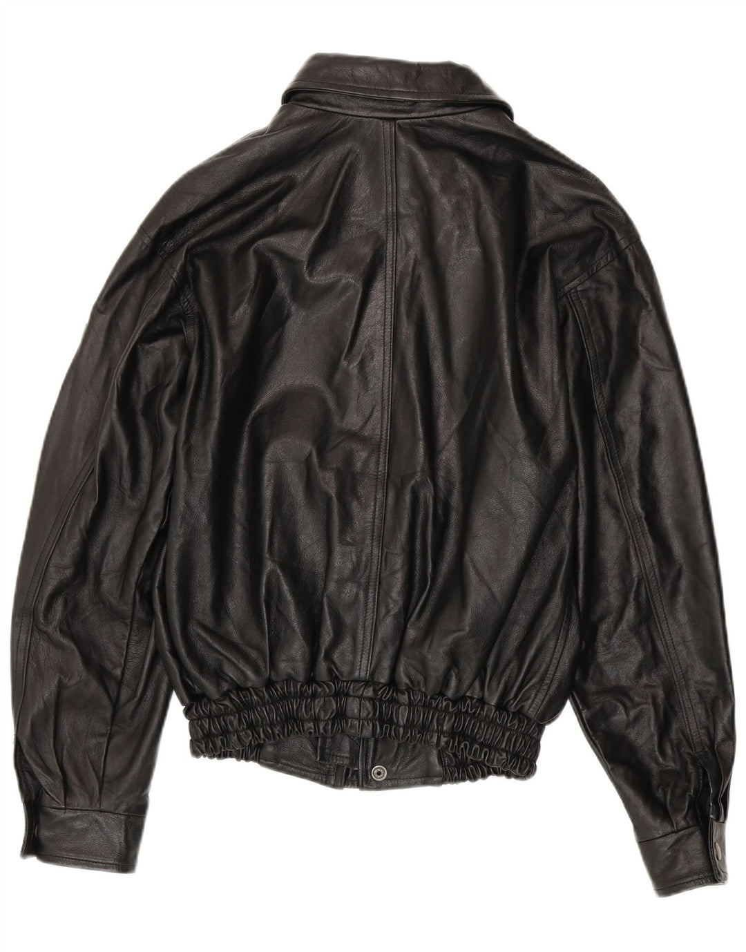 Męska kurtka skórzana VINTAGE UK 36 Mała czarna skóra