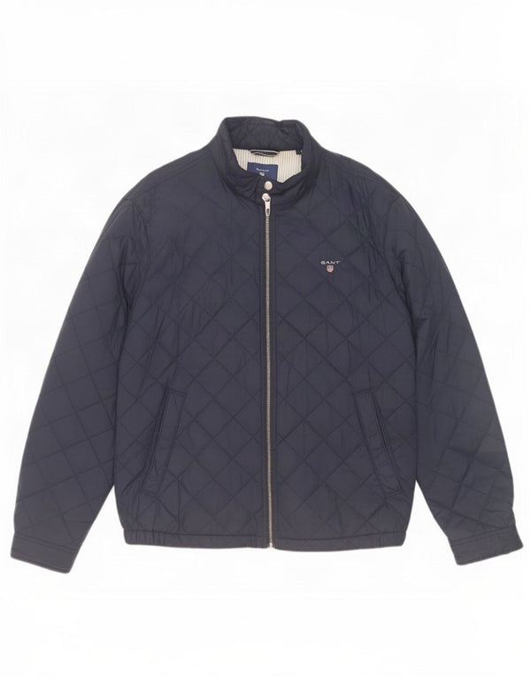 Męska pikowana kurtka Gant UK 42 XL, granatowa, poliamid