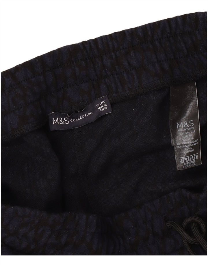 Damskie spodnie dresowe Marks & Spencer Joggers UK 12 Średni niebieski