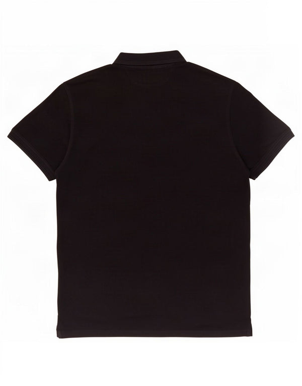 Męska koszulka polo Massimo Dutti XL, czarna, bawełniana