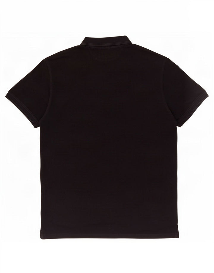 Męska koszulka polo Massimo Dutti XL, czarna, bawełniana