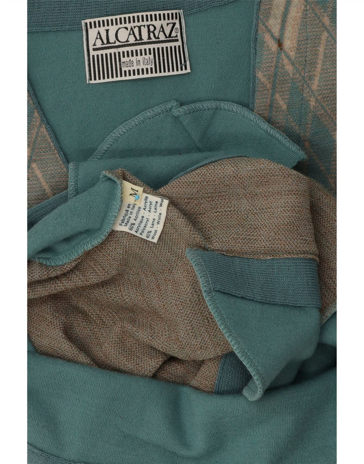 Kamizelka męska Alcatraz Średni niebieski Argyle/Diamentowy akryl