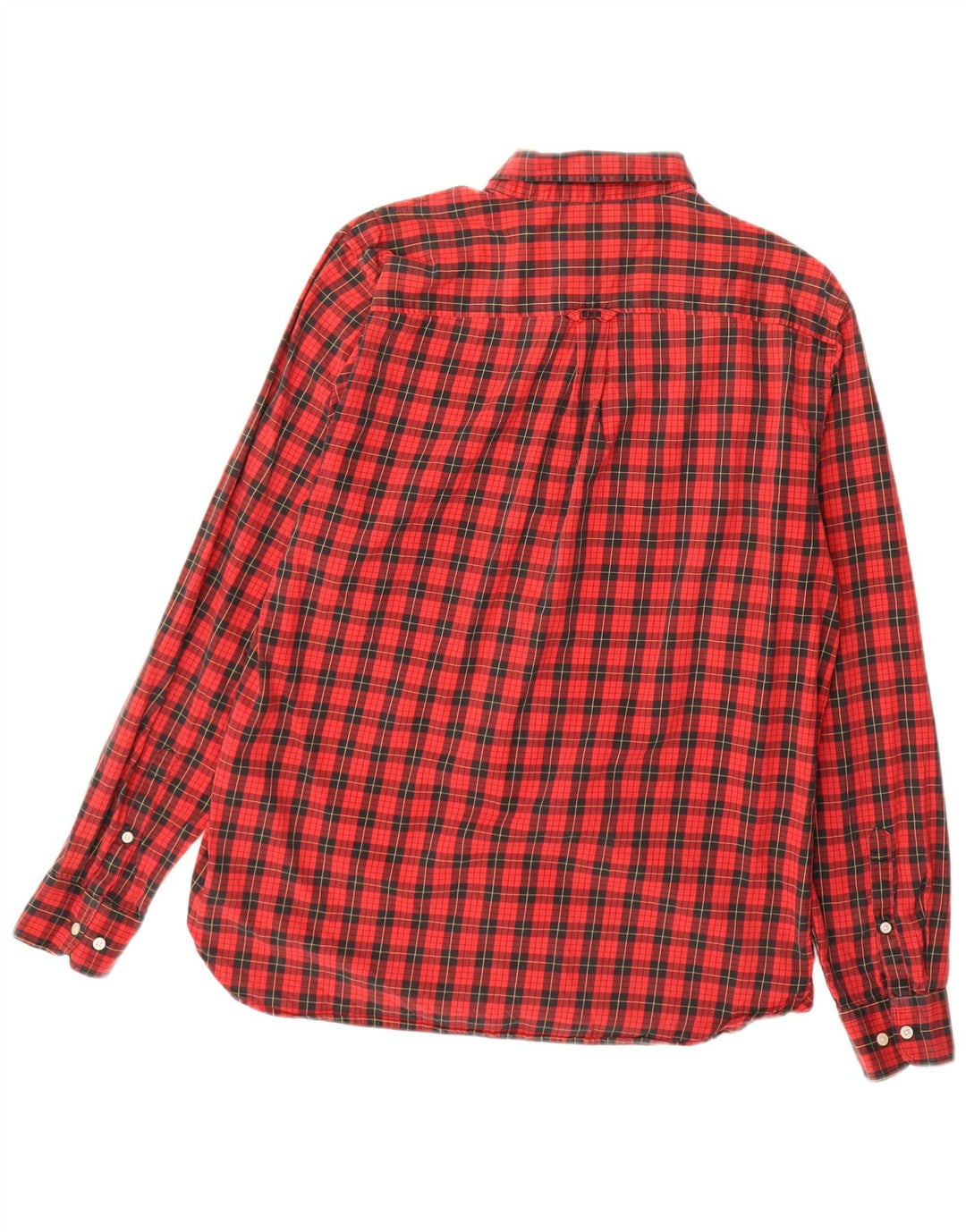 Męska koszula flanelowa Superdry, duża, bawełniana w czerwoną kratę