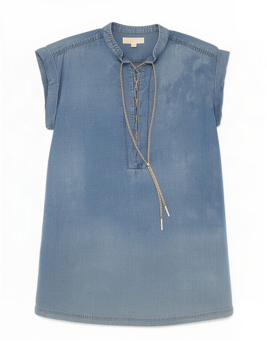 Damska sukienka typu shift Michael Kors UK 10 Small Blue Lyocell