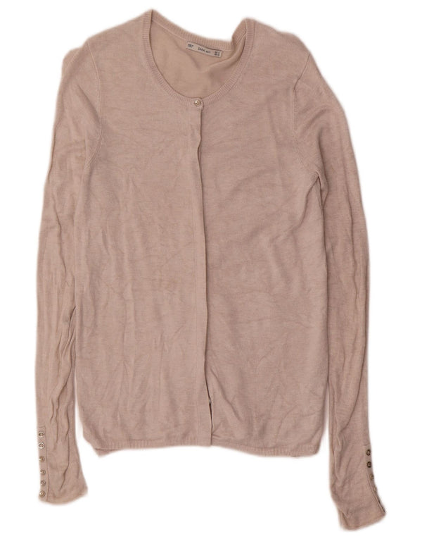 Sweter damski Zara Cardigan UK 10 Small Beżowa Wiskoza
