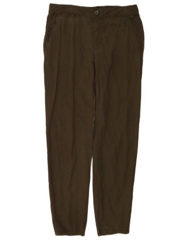 Damskie zwężane spodnie chino Zara EU 36 XS W26 L28 Zielony Lyocell