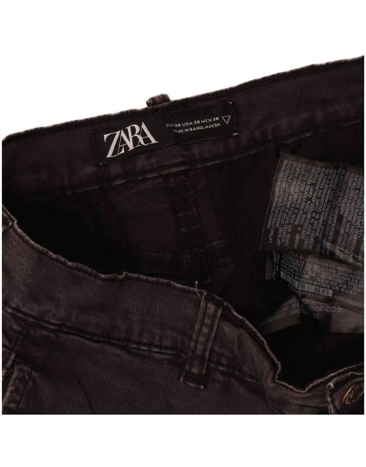 Męskie jeansy cargo Zara EU 38 Small W30 L30 Szara bawełna