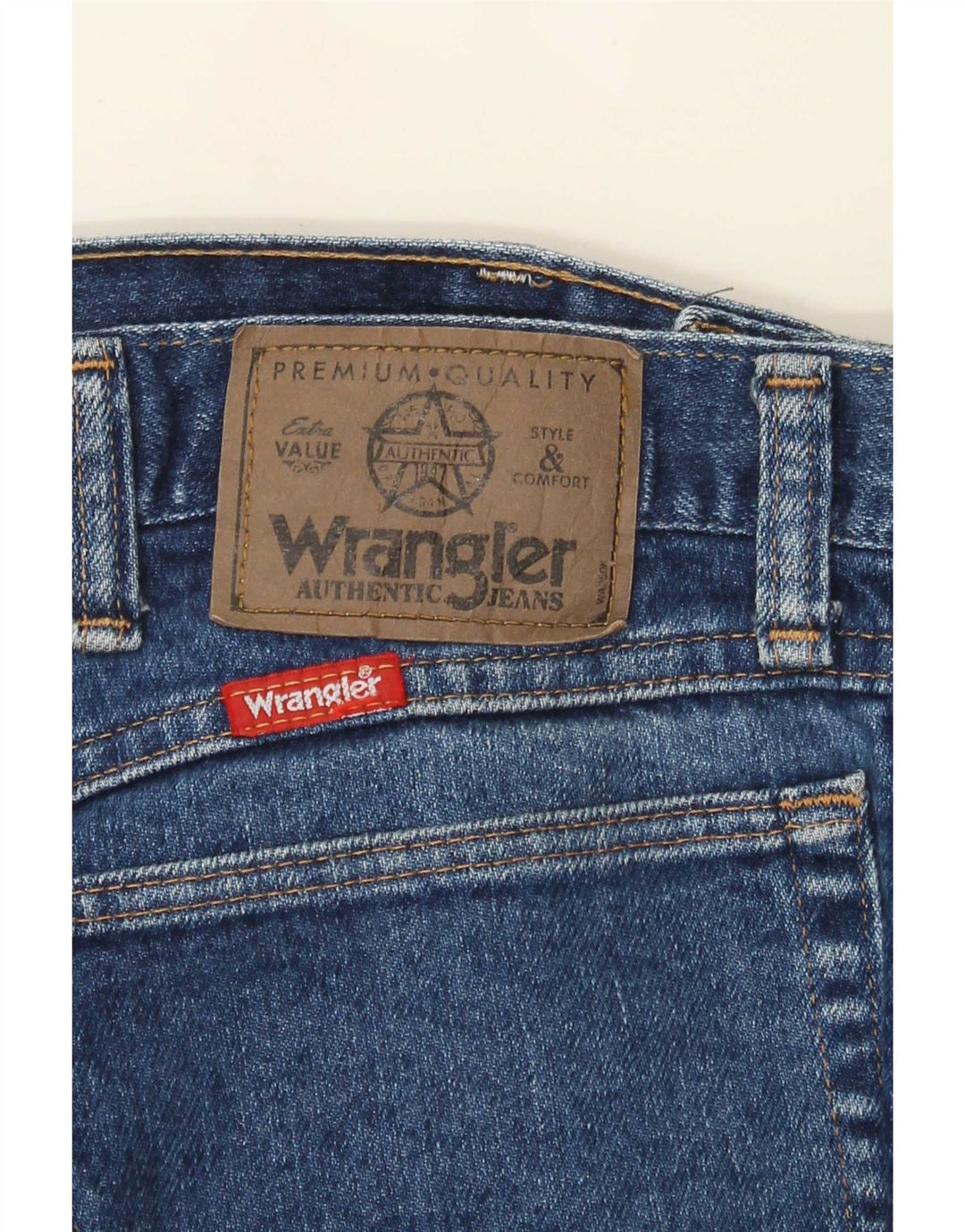 Męskie proste dżinsy Wrangler W36 L29 niebieskie