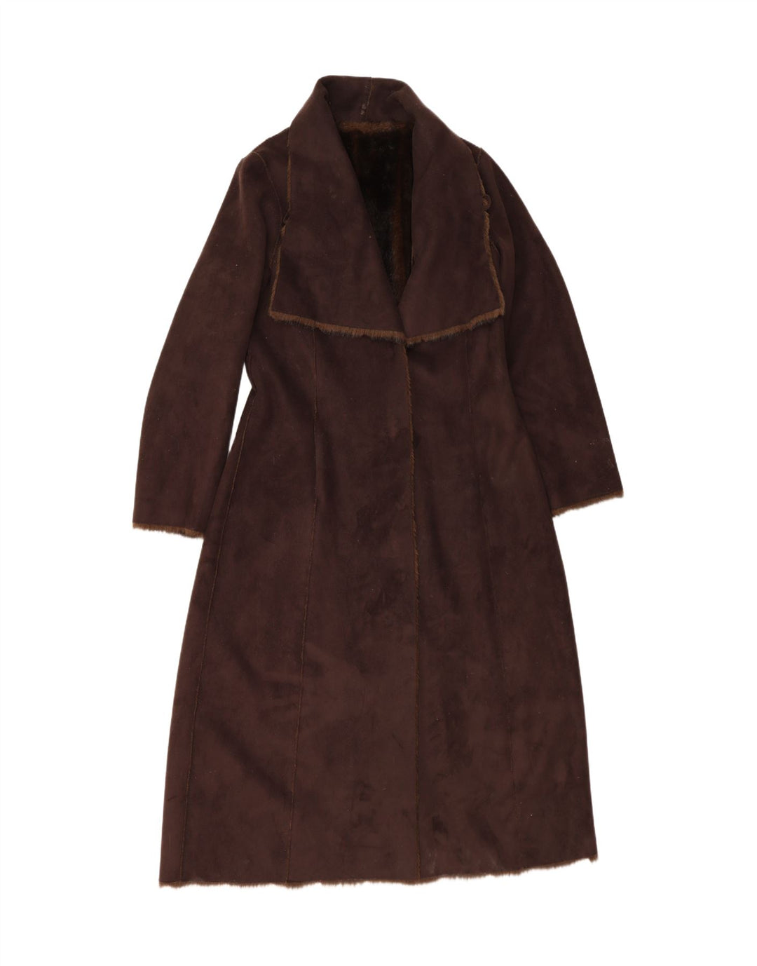 BEAUMONT AMSTERDAM Womens Sherpa Overcoat EU 40 Medium Brown Polyester Vintage Beaumont Amsterdam and Second-Hand Beaumont Amsterdam from Messina Hembry 