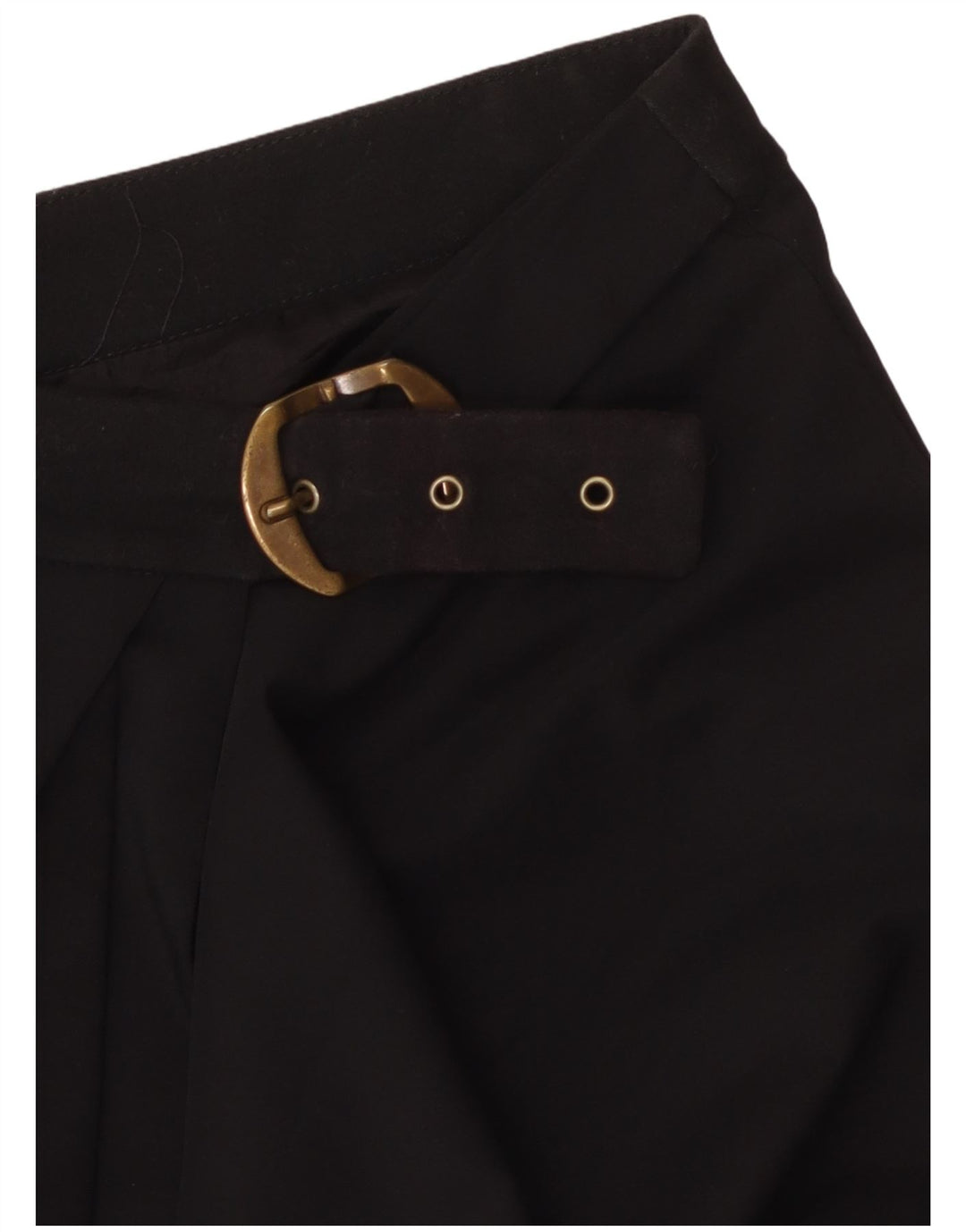 ANGELA MELE Damska spódnica kopertowa IT 44 Medium W30 Czarna wełna