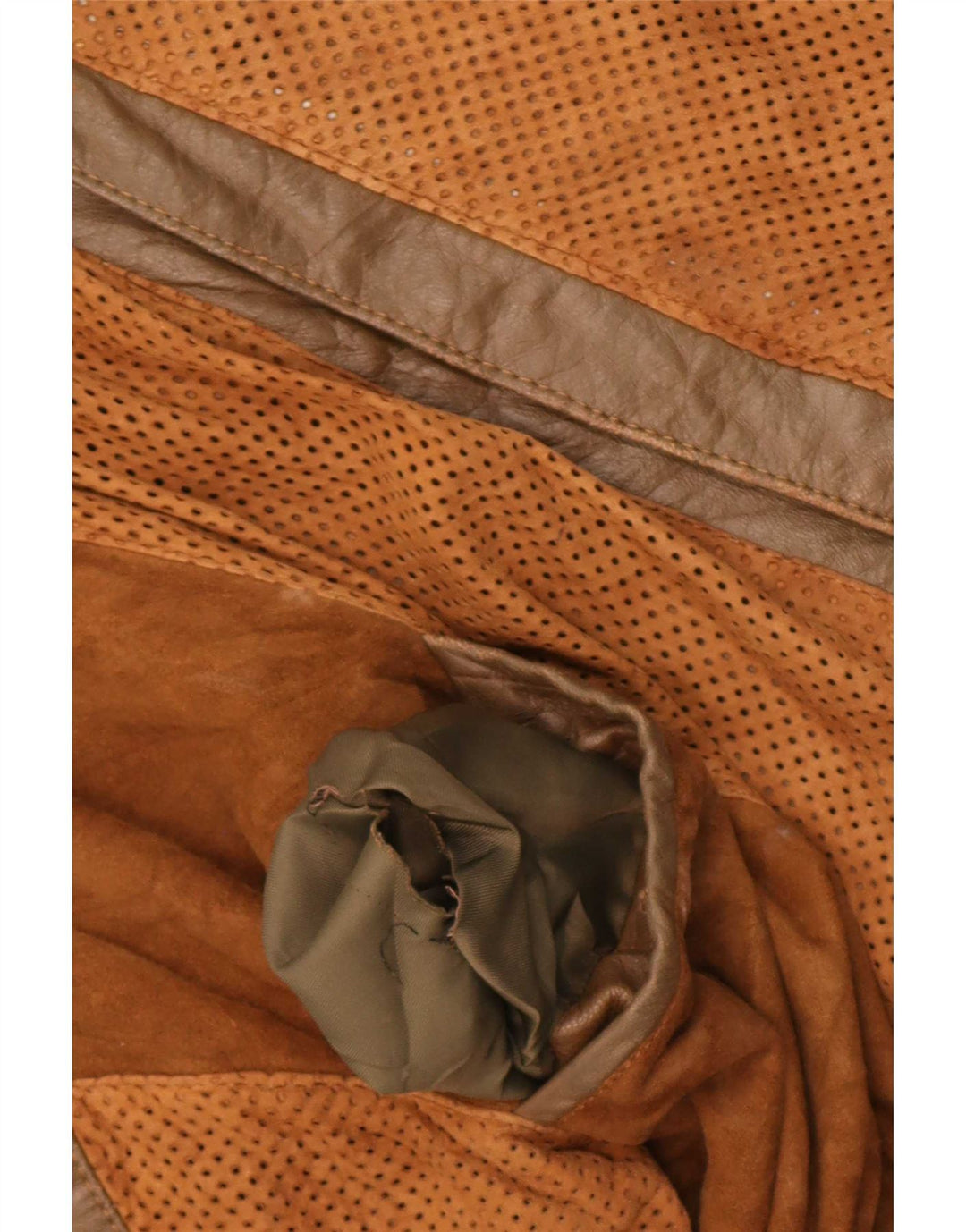 Męska skórzana kurtka bomber w stylu vintage UK 38 w kolorze średniego brązu