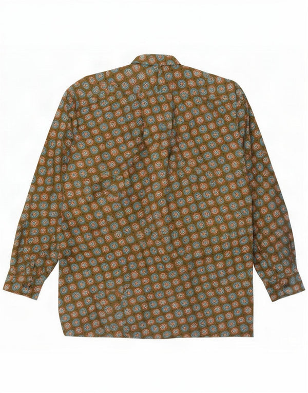 C&A Koszula męska XL Khaki, bawełniana w kwiaty