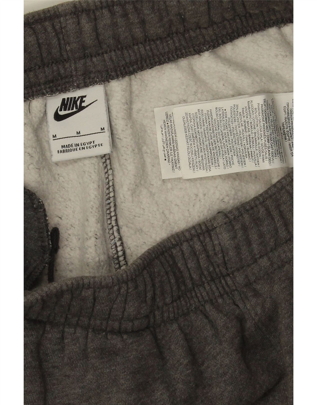 Męskie spodnie dresowe Nike Joggers Średnioszary, bawełniany nakrapiany