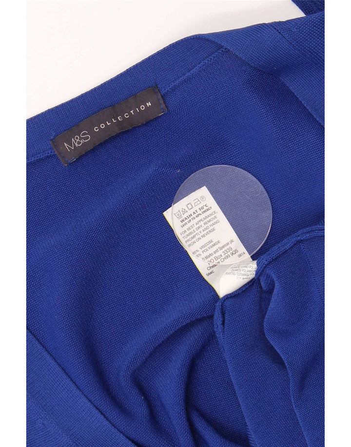 Sweter damski Marks & Spencer o regularnym kroju, UK 14, średni niebieski