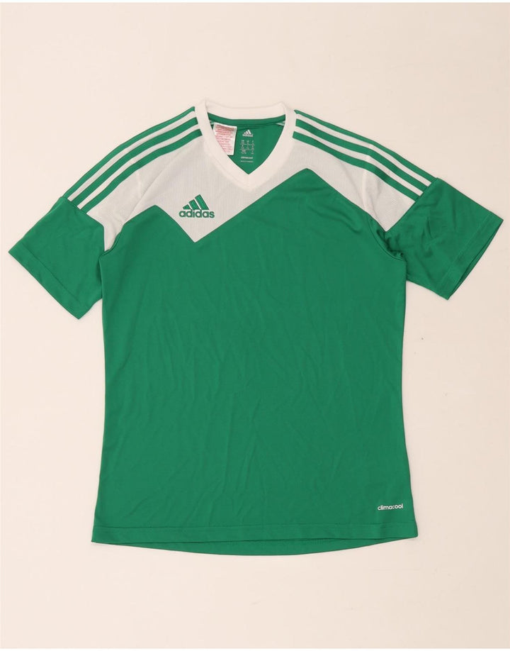 Chłopięcy T-shirt ADIDAS Climacool 13-14 lat XL, zielony, blok kolorów