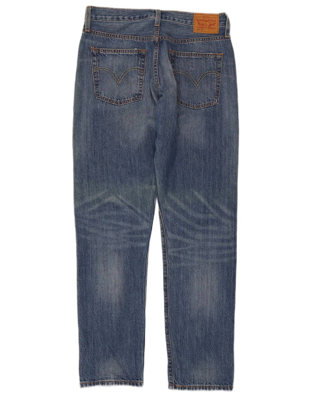 Damskie jeansy Levi's 501 CT w trudnej sytuacji W26 L30 Niebieska bawełna