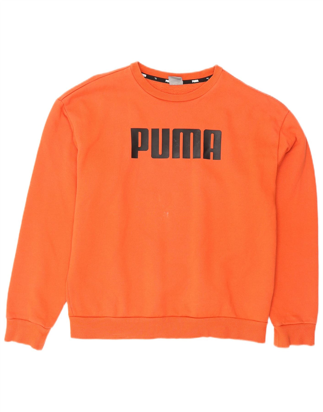 Damski sweter oversize z grafiką PUMA UK 10, mały, pomarańczowy, bawełniany