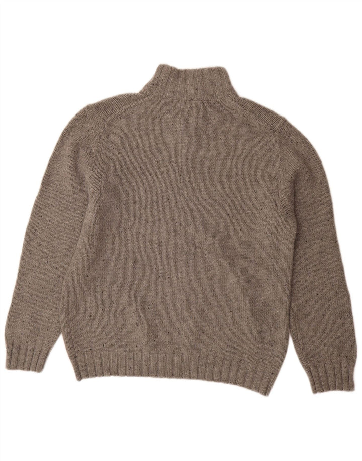 Męski sweter zapinany na guziki NAUTICA, duży, szary, nakrapiany akryl