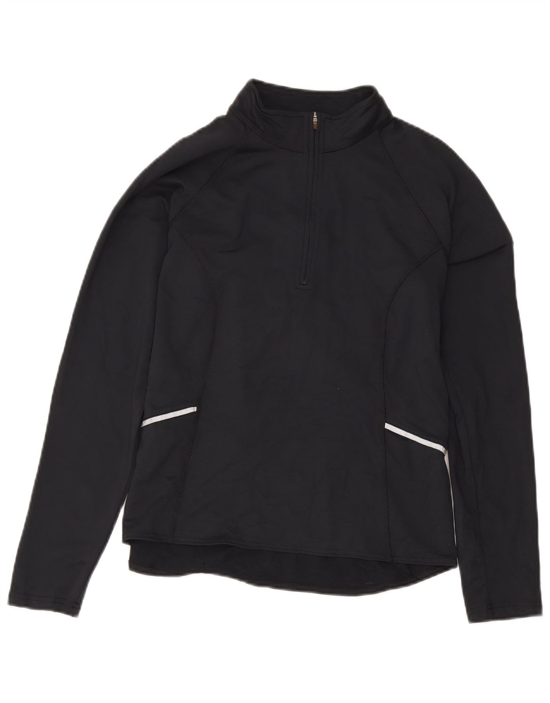 Damski dres z zamkiem błyskawicznym L.L.Bean UK 14, średni czarny nylon