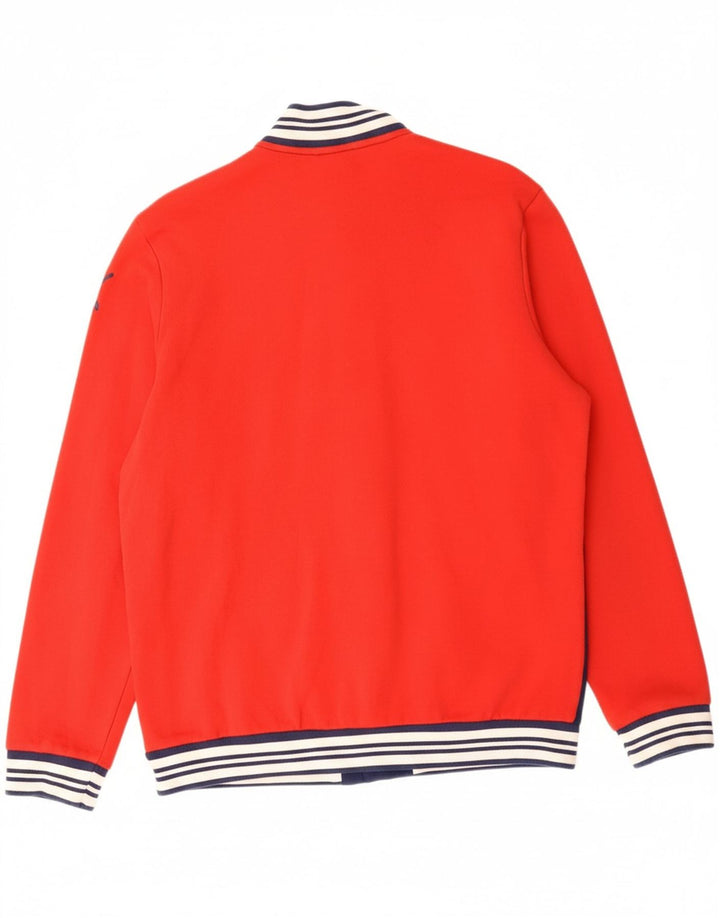 PUMA Boys Graphic Varsity Jacket 15-16 Years Red Colourblock Vintage Puma and Second-Hand Puma from Messina Hembry 