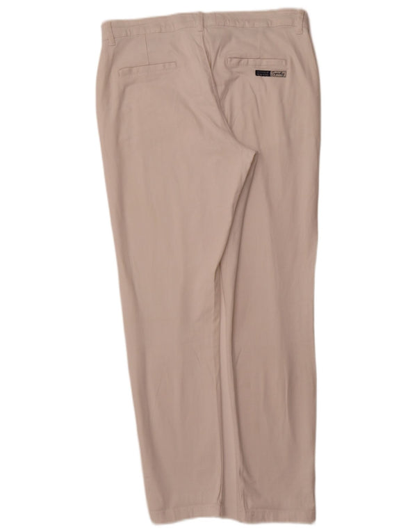 SUPERDRY Damskie spodnie typu chino UK 12 Medium W32 L29 Biała bawełna