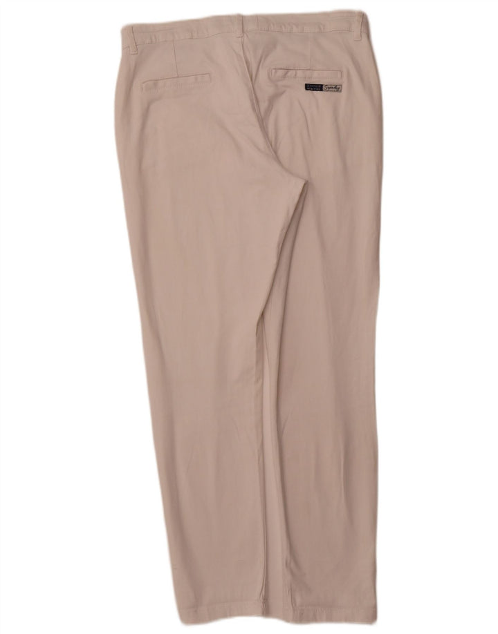 SUPERDRY Damskie spodnie typu chino UK 12 Medium W32 L29 Biała bawełna