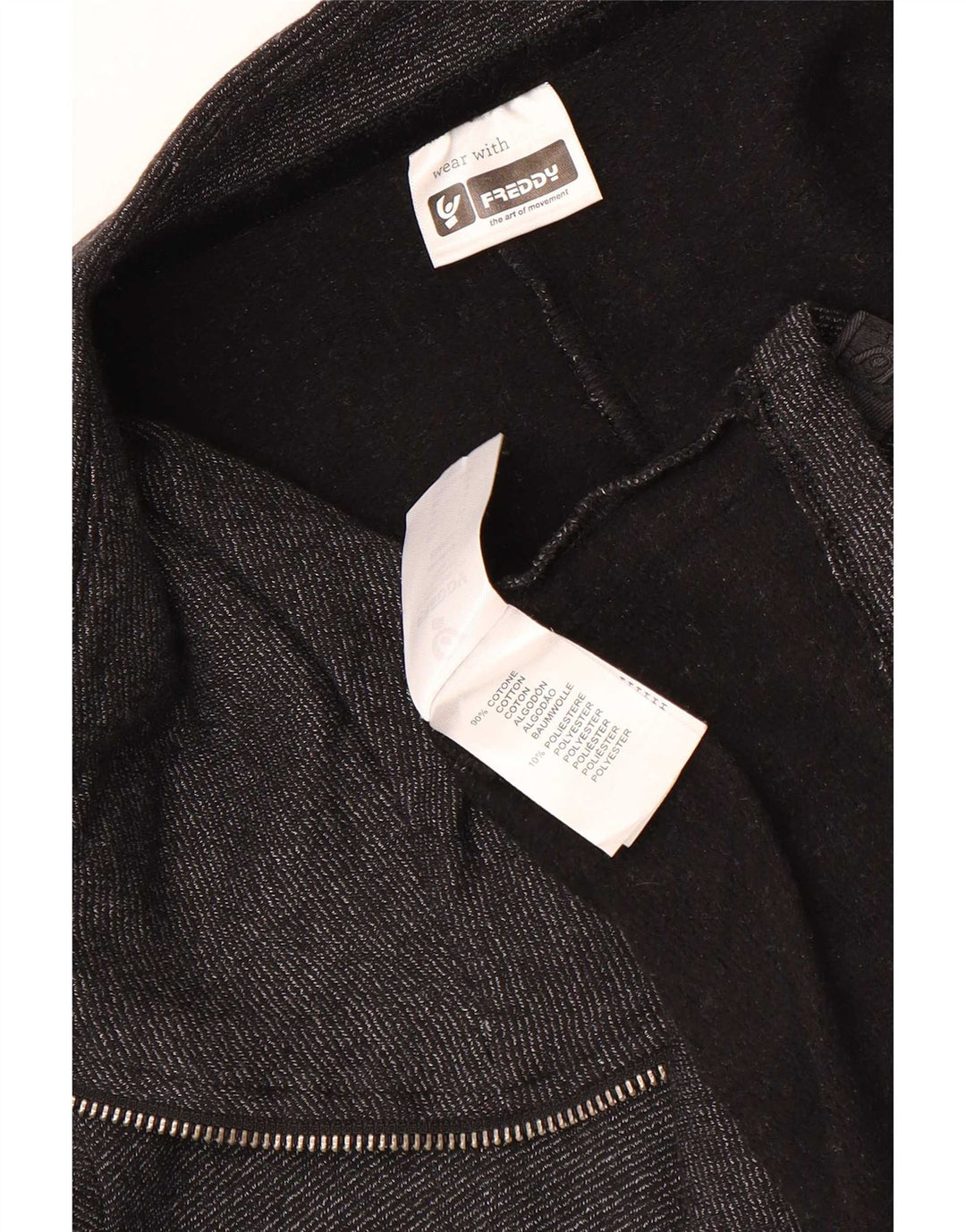 Damska bluza dresowa Freddy Oversize UK 10 Small, szara bawełna