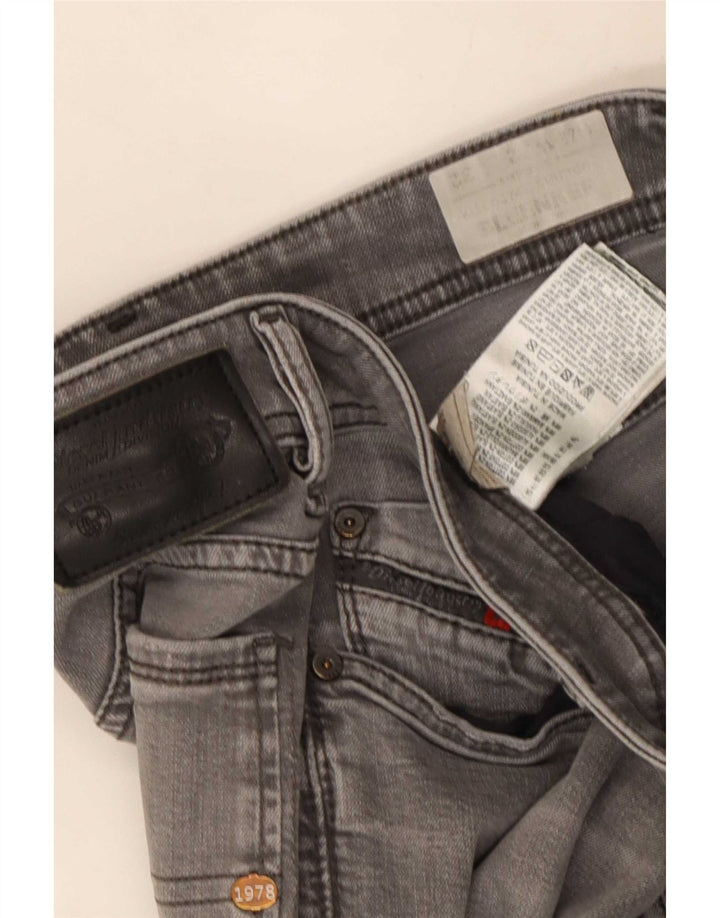 Diesel Męskie Sleenker Slim Jeans W32 L32 Szara bawełna