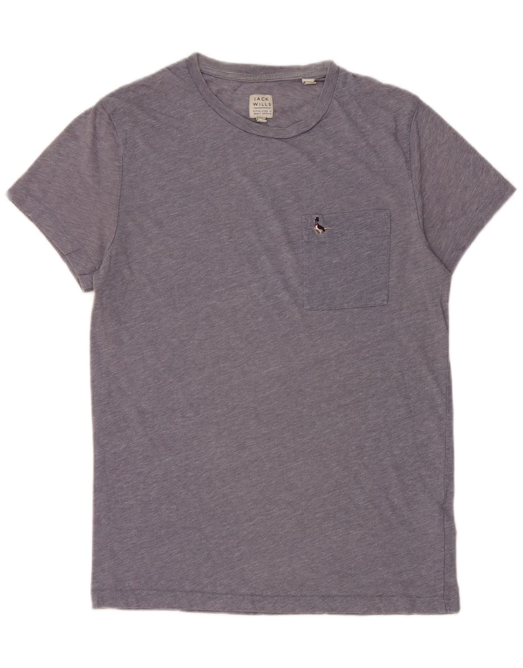 T-shirt męski Jack Wills, mały, niebieski, z bawełny w plamki