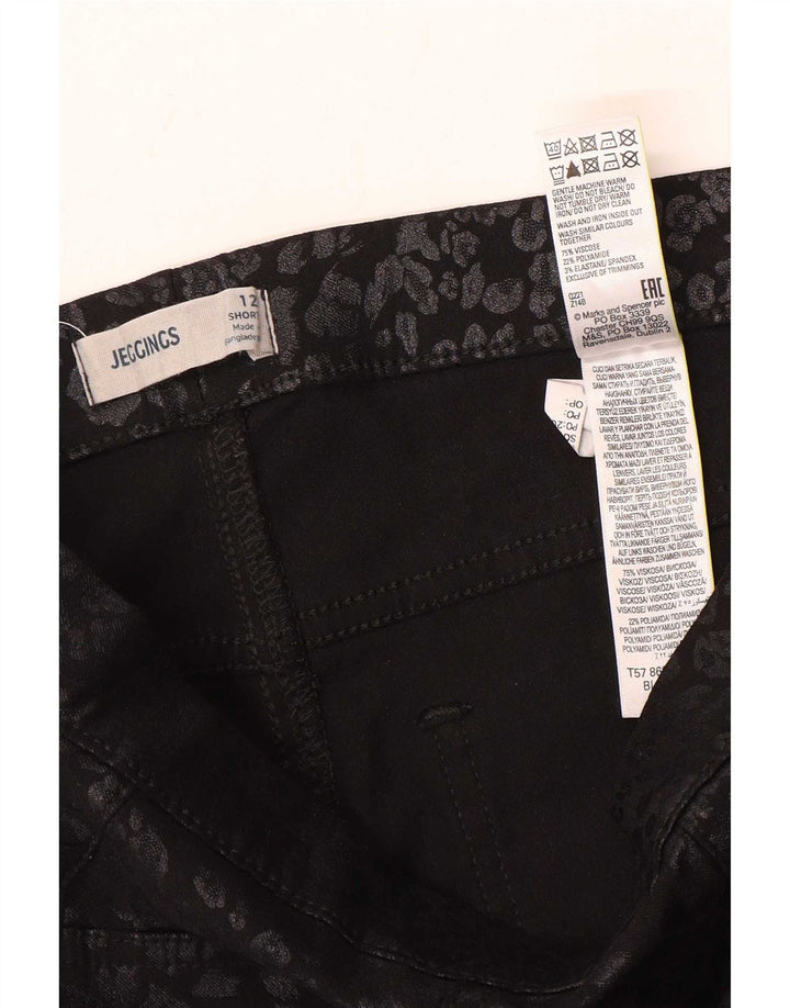 Marks & Spencer Damskie jeansy Jegging UK 12 Medium W28 L26 Czarne
