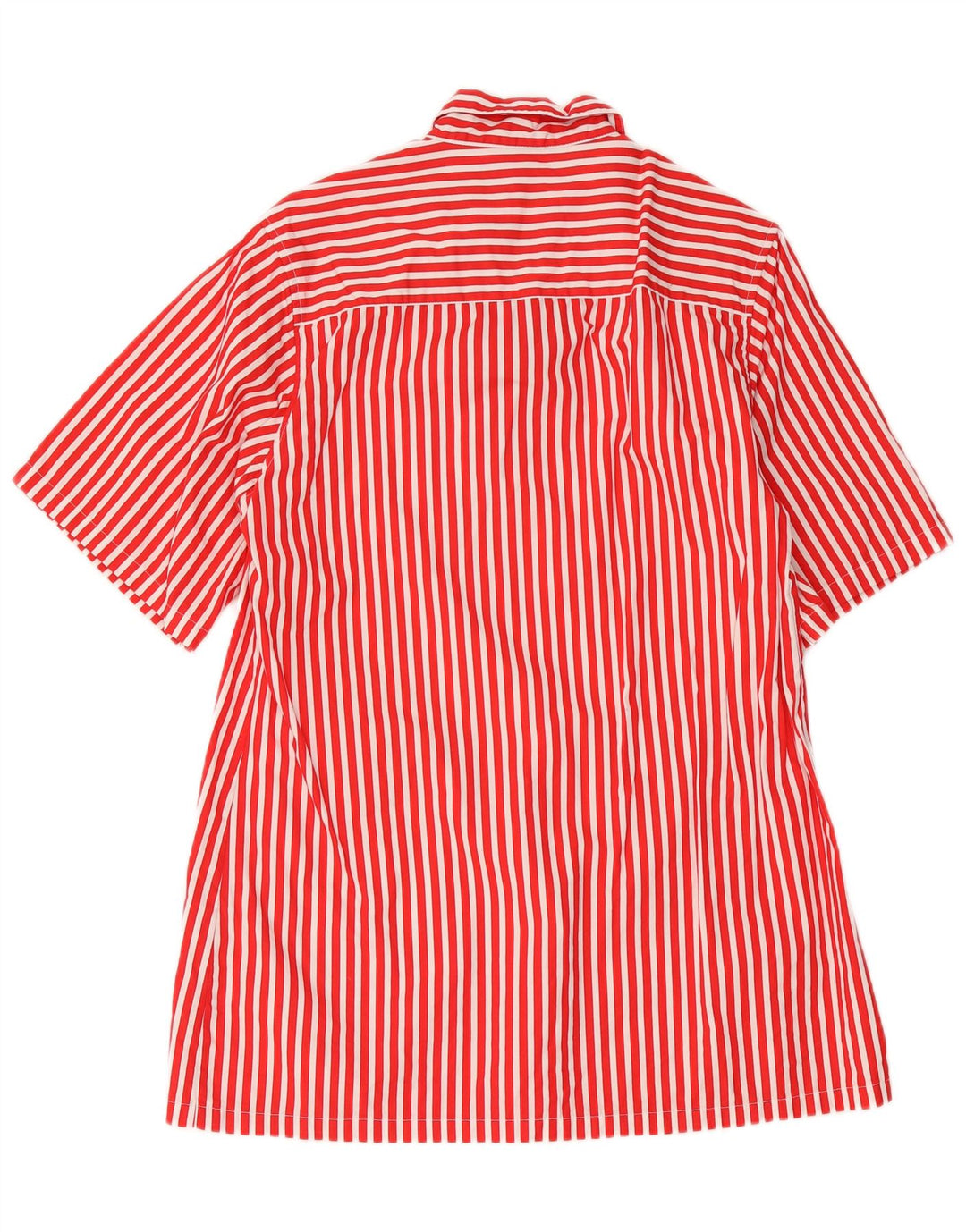 Damska sukienka typu shift w stylu vintage, UK 14, średnia, czerwona, bawełniana w prążki