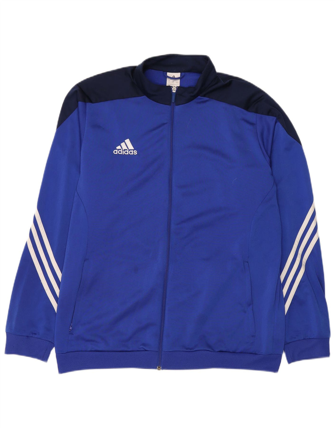 Adidas Męska bluza dresowa XL Niebieski poliester z blokami kolorów