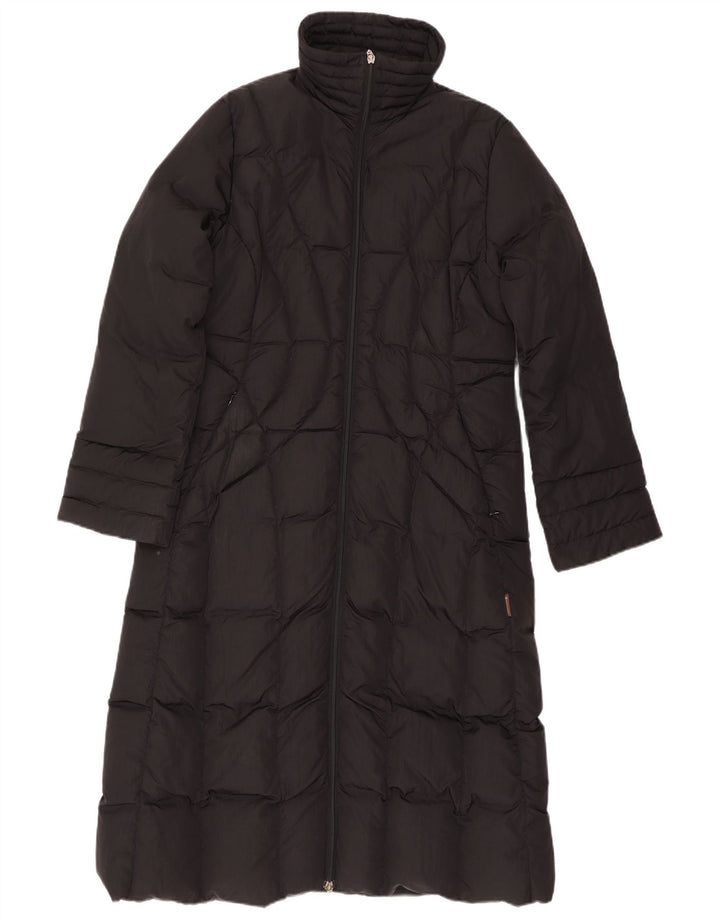 Damski ocieplany płaszcz Moncler, rozmiar 4 XL, czarny poliamid