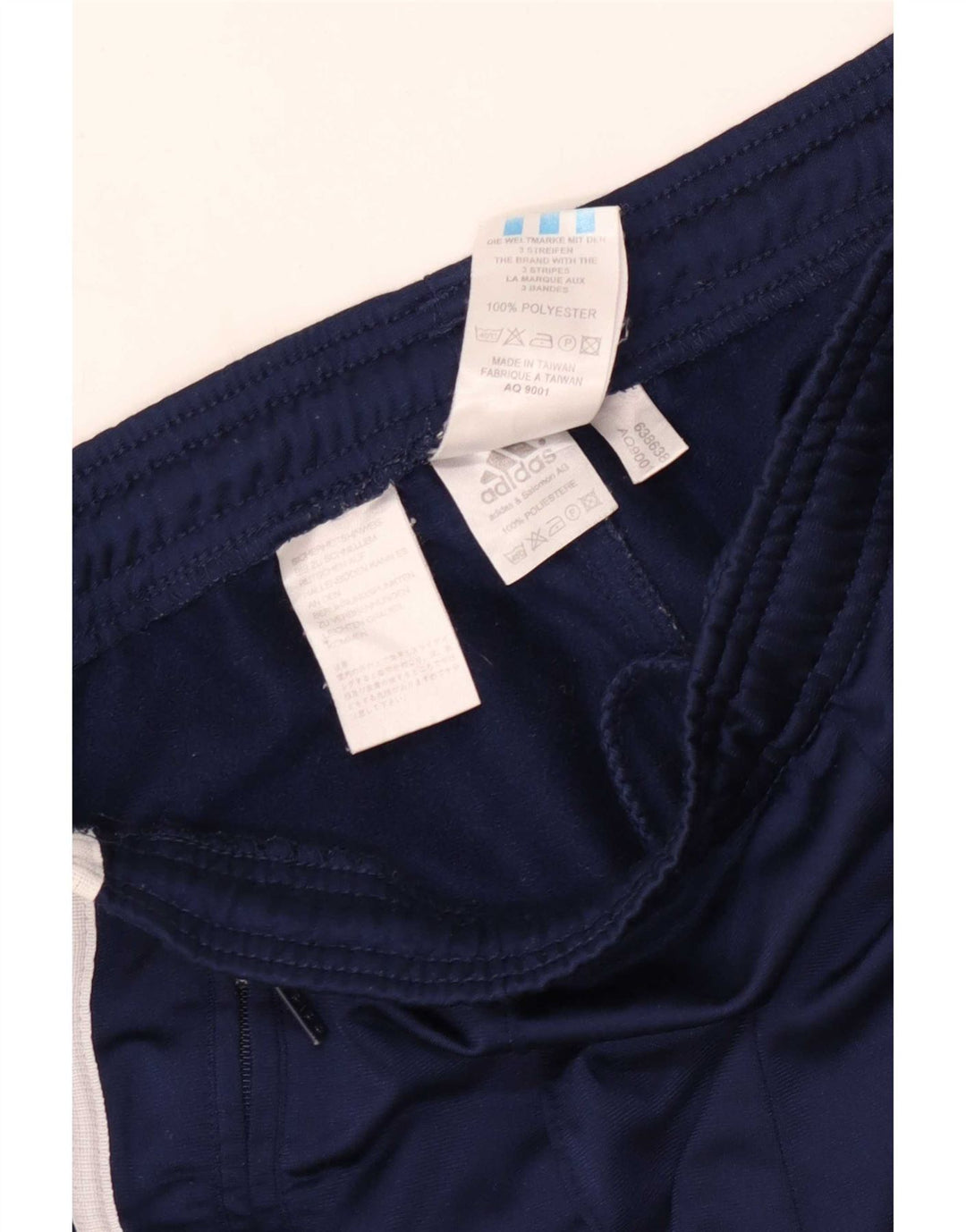 Męskie spodnie dresowe Adidas UK 36/38 Mały granatowy poliester