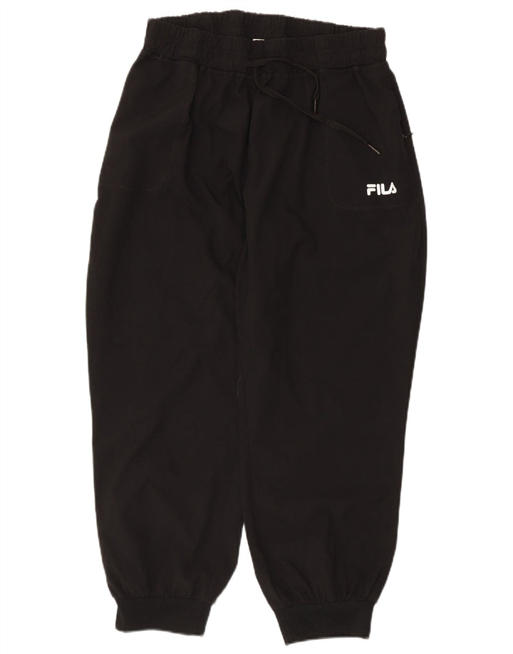 Damskie spodnie dresowe Fila Joggers UK 14, duże, czarne, poliestrowe