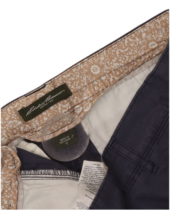 Damskie spodenki Chino Eddie Bauer US 16 2XL W40 Granatowa bawełna