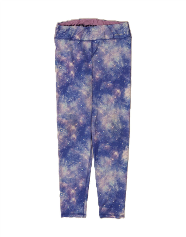 EDDIE BAUER Girls Leggings 14-15 Years Large Blue Spotted Polyester Vintage Eddie Bauer and Second-Hand Eddie Bauer from Messina Hembry 