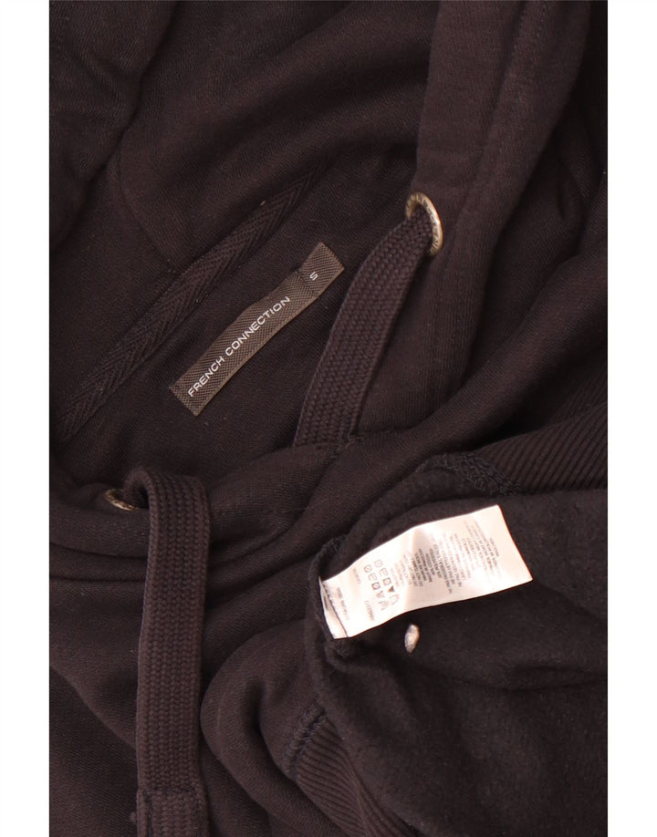 Męski sweter z kapturem French Connection, mały, granatowy, bawełniany