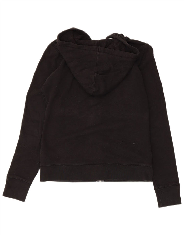 Damski sweter z kapturem i zamkiem błyskawicznym Dkny New York, UK 10, mały, czarny, bawełniany