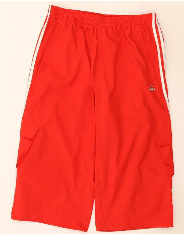 Męskie spodenki sportowe Adidas Bermuda Cargo, duże, czerwone, nylonowe