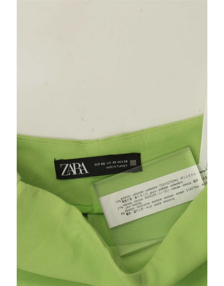 Skort damski Zara UK 4 XS Zielony poliester