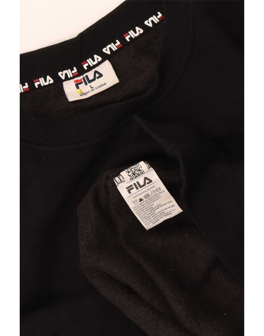 Sweter damski Fila UK 14, duży, czarny, bawełniany