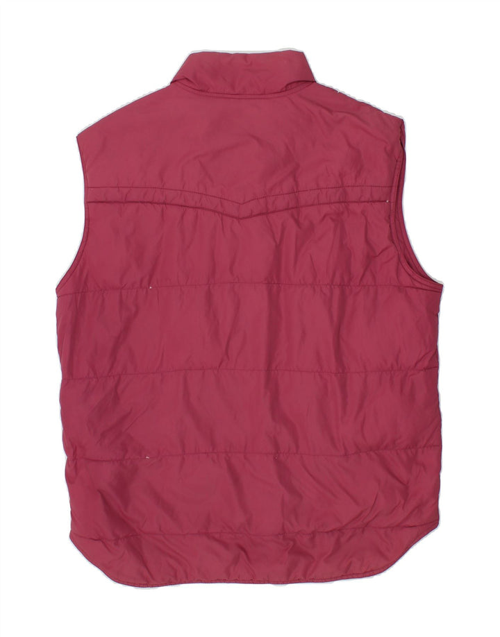 DOLOMITE Mens Padded Gilet UK 36 Small Burgundy Vintage Dolomite and Second-Hand Dolomite from Messina Hembry 